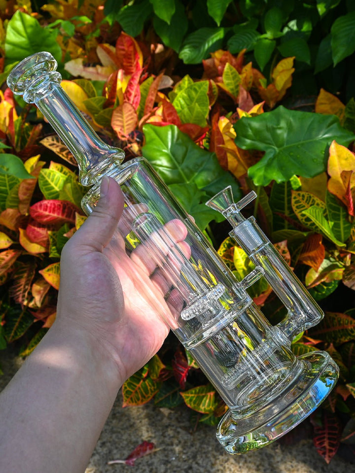 Scientific Showerhead and Inline Perc Bong - Croia Glass