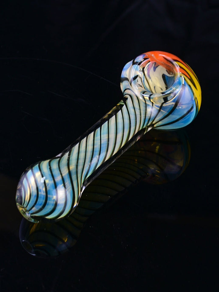 Spiral Glass Smoking Pipe - Croia Glass
