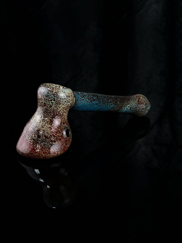 Spotted Glass Hammer Pipe - Croia Glass