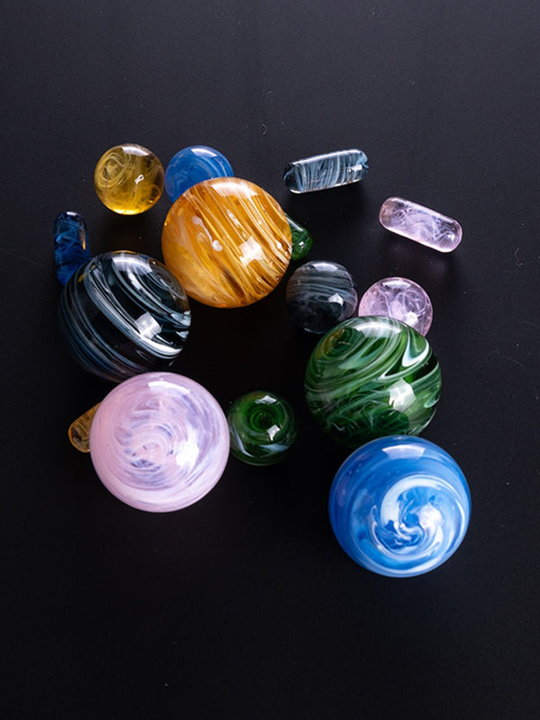 Swirl Marble Terp Pearl Set - Croia Glass
