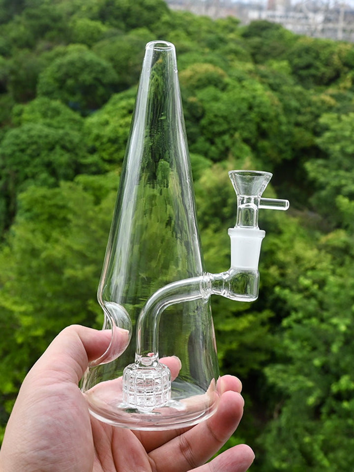 Thick Cone Bong With Holder - Croia Glass