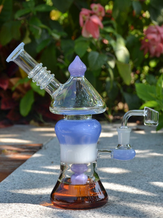Unique Purple Dab Rig - Croia Glass
