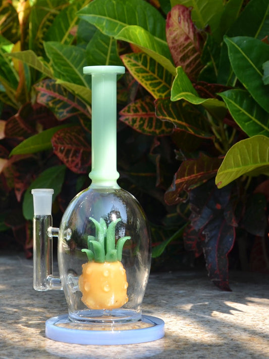 Yellow Pineapple Glass Bong - Croia Glass